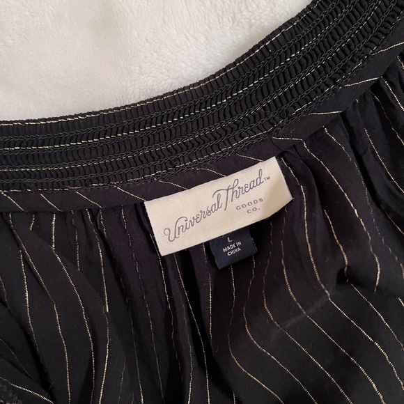 Balloon Long Sleeve Peplum Blouse - Picture 4 of 7